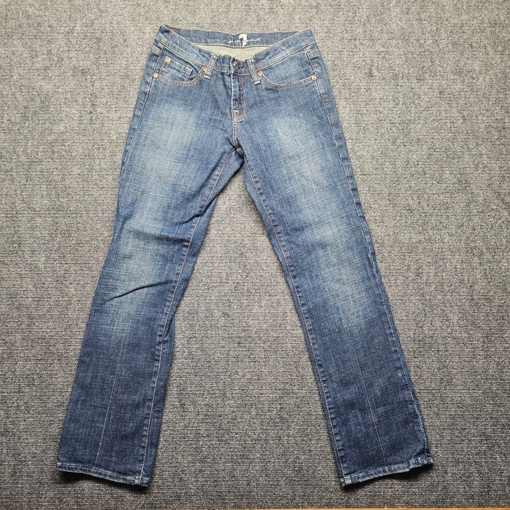 7 For All Mankind Bootcut Jeans Womens 26 Blue Medium Wash U075055U-055U